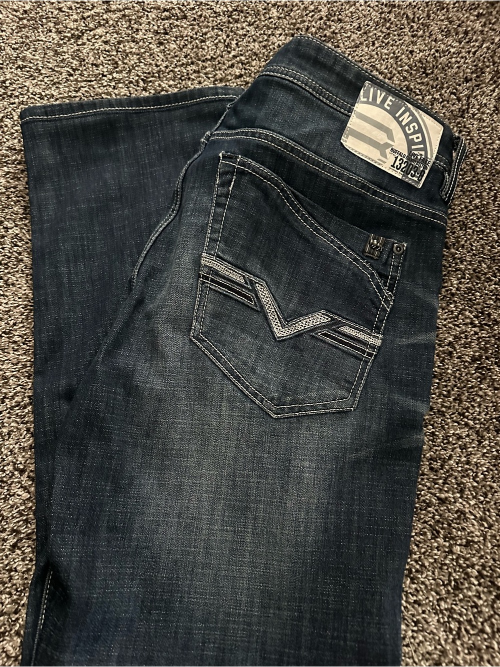 Buffalo David Bitton Dark Blue Slim Jeans